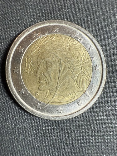 Euro coin dante alighieri - 2,